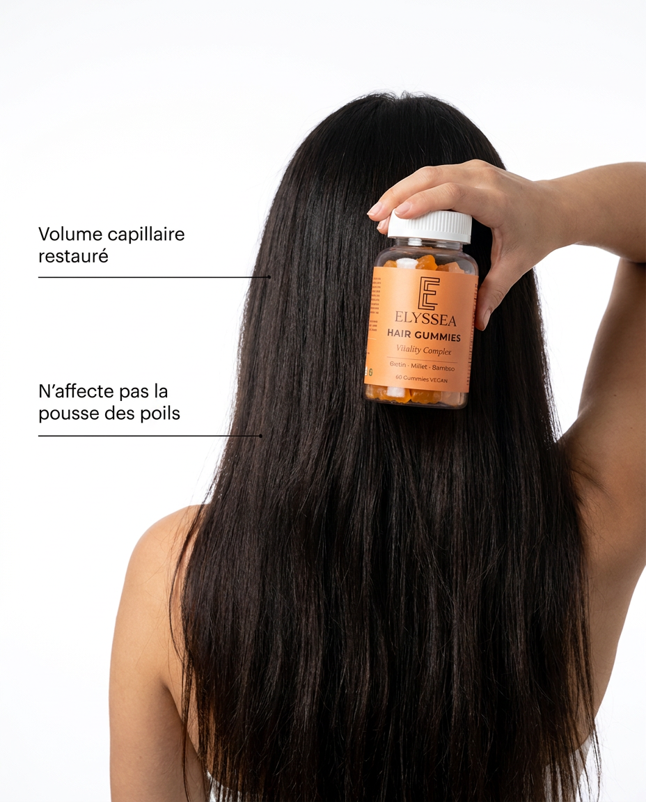 Favorisez visiblement la pousse de cheveux en 30 jours - Gummies Elyssea